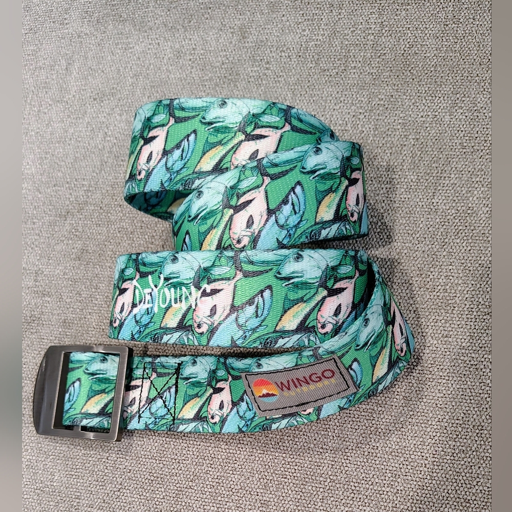 Wingo Fishing Belt 42" Basecamp Zero-slip Buckle- Bonefish Permit Tarpon - Picture 7 of 9